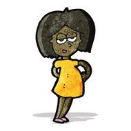 happy pregnant girl cartoon