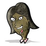 cartoon happy woman N5