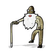 cartoon old man N7