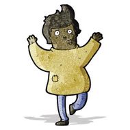 cartoon man in patched clothing