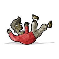 cartoon falling man