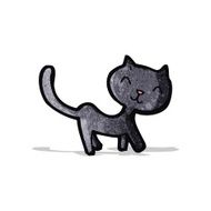 Black Cat Cartoon N20
