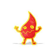 cartoon little fire spirit