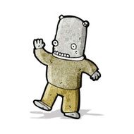 cartoon space man N17