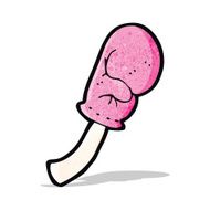 cartoon pink boxing glove