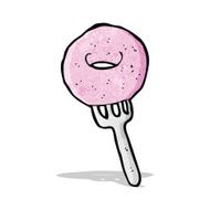 cartoon pink doughnut N6