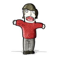 cartoon surprised man N5