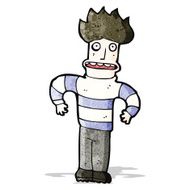 Cartoon Anxious Man N2