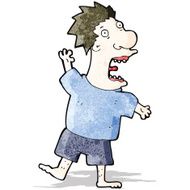cartoon terrified man N6