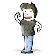 cartoon happy man N15