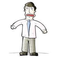 cartoon shocked man N14