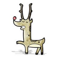 proud reindeer cartoon