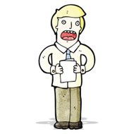 cartoon man giving speech