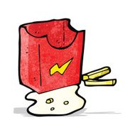 greasy junk food cartoon N2