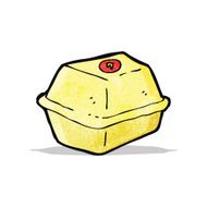 cartoon junk food carton
