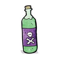 Cartoon Poison Bottle N10