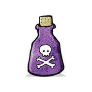 Cartoon Poison Bottle N11