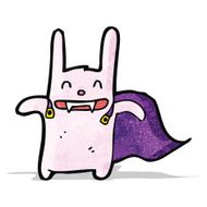 cartoon vampire rabbit