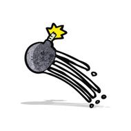 cartoon bomb thrown