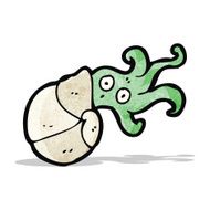 cartoon nautilus squid N3