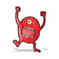 cartoon crazy monster N19