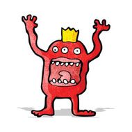 cartoon crazy monster N21
