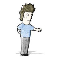 cartoon pointing man N14