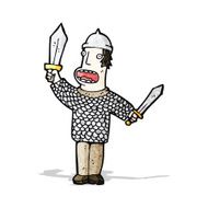 cartoon medieval soldier N2