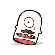 cartoon cyclops head