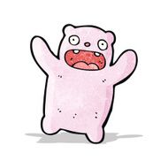 cartoon pink bear