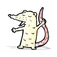 cartoon white lab rat N5