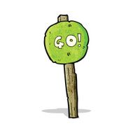 cartoon race start sign N4