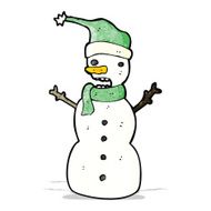 Cartoon Snowman N16