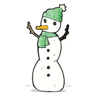 Cartoon Snowman N17