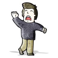 cartoon man calling out N3