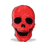 red skull cartoon