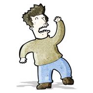 cartoon crazy dancing man
