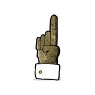 pointing hand cartoon symbol N8