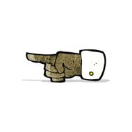 pointing hand cartoon symbol N9