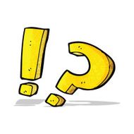 cartoon question marks