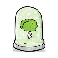 cartoon brain in jar N2