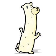 funny cartoon polar bear