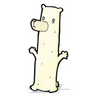 funny cartoon polar bear N2