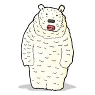 funny cartoon polar bear N3