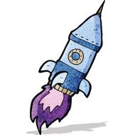 Cartoon Space Rocket N11