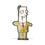 cartoon excited man N7