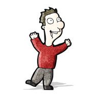cartoon excited man N8