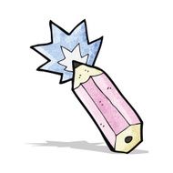cartoon magic pencil