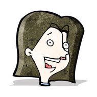 cartoon happy woman N6
