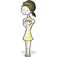 Cartoon Girl With Books N3
